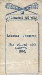 1910 Imperial Tobacco Lacrosse Color (C60) #27 Leonard Johnston Back